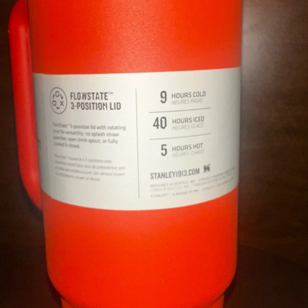 NEW Stanley Quencher H2.0 FlowState Tumbler 30oz Hydration Tigerlilly Plum - Picture 7 of 11